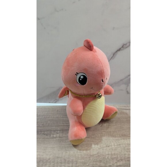 Adorable Pink Plush Dinosaur Toy 10" By Amuse Anime Doll Line - Picture 5 of 8
